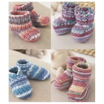 Baby hat and hot sale booties knit pattern